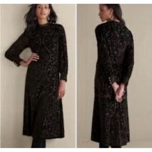 soft surroundings icon morlaix silk dress Icon Morlaix Silk Dress - Gray Mist - P1X